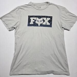 Fox Racing National Premium Mens Short Sleeve T-Shirt Tan Size Medium Fox Logo